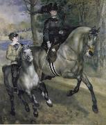 Ride in the Bois de Boulogne (Madame Henriette Darras) Pierre-Auguste Renoir